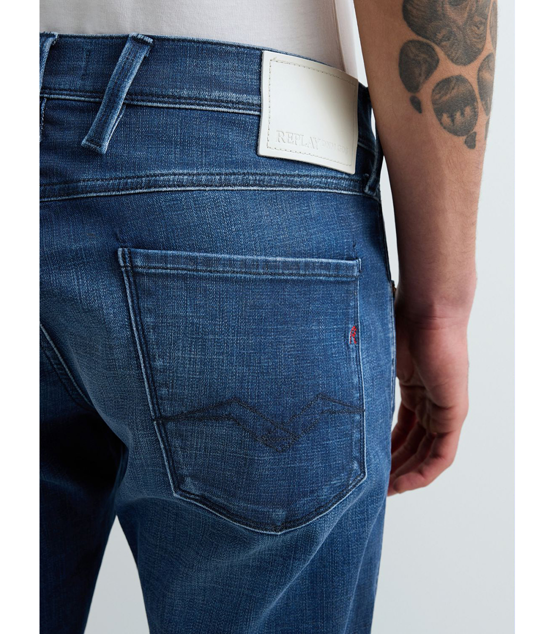 スリムフィットANBASS Hyperflex Matrix ストレッチデニム 詳細画像 ブルー 5